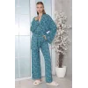 LİMİSSİ VİSKON DESENLİ PİJAMA YAKIMI