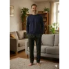 Pijalüx Tek Alt Örme Ekose Ev Pantolonu