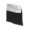 Black Mens Sock Single- May Comet 6 Pairs