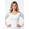 Şahinler Kadın Tüllü Uzun Kol Body B357