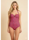 Black Spade Womens Floral Print Swimsuit 8258