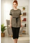 HMD Kadın Leopar Baskılı Tayt Takım 60009