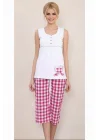 Şahinler Womens Summer Buttoned Pajamas 21522