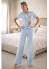 2675 Berrak Baskılı Bayan Pijama Takımı