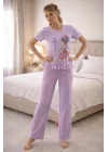2675 Berrak Baskılı Bayan Pijama Takımı