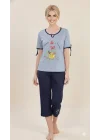 Berrak Kadın Kapri Pijama Takımı 2655