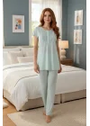 Limissi Kadın Pijama Takım 23404 Yeşil