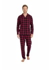 KLY Ekek Ekose Düğmeli Pijama Takımı 9209