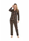 9209 Kly Kadın Düğmeli Pijama Takımı