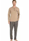 9223-KLY Erkek Kışlık Pijama Takımı % 100 pamuk