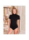 Clear 2054 Lycra Fisherman Collar Half Sleeve Snap Bodysuit