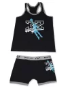 Clear Printed Elastane Kids Set 1511