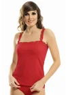 Clear Womens Rose Lace Tank Top Elestan 2183