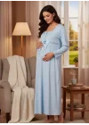 Berrak Womens Maternity Nightgown 391