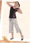 Berrak Womens Capri Pajama Set 5131