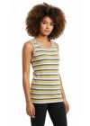Clear Striped Womens Tank Top 8008