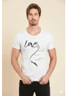 Berrak Erkek Love Baskılı T Shirt 1037