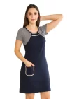 Clear Womens Pocket Dress 2687