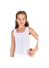 clear girl child cotton wide strap tank top