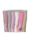 Embossed Flower Pattern Bath Towel