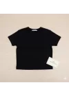 Crop Kısakollu Body Siyah Renk