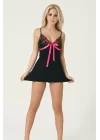 Rose Embroidered Modal Nightgown Set 2602