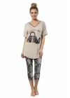 HMD Kadın Baskılı Tayt Takım 60002