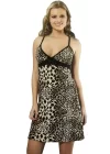 HMD Womens Leopard Print Night Dress Code 70013