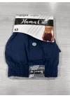 Huma One Erkek Havlu Bel Düz Boxer Battal Boy 3XL Lacivert Renk