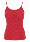 Womens Lace-Strap Tank Top 1030