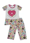 Girl Child Donut Patterned Colorful Pajama Set