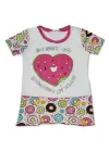 Girl Child Donut Patterned Colorful Pajama Set