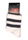 College Girl Black Striped Socks