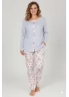 Laced Patterned Melisa Pajama Set