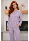 COTTON VISCOSE PYJAMA SET WITH LEMONS PATTERN