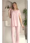 Limissi Womens Short Sleeve Pajama Set 23403