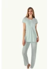 Limissi Womens Pajama Set 23404 Green