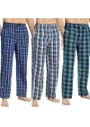 Pijalüx Erkek Kareli Poplin Cepli Alt Pijama