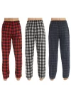 Pijalüx Mens Checkered Poplin Pocketed Pyjama Bottoms