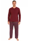 Pijalüx Erkek Kareli Poplin Cepli Alt Pijama