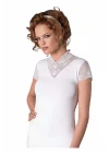 Şahinler Düğmeli Dantelli Atlet Bluz B640