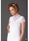 Şahinler Düğmeli Dantelli Atlet Bluz B640