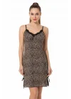 Falcons Fringed Leopard Nightgown B144