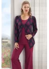 Three-Piece Womens Pajama Set 80017