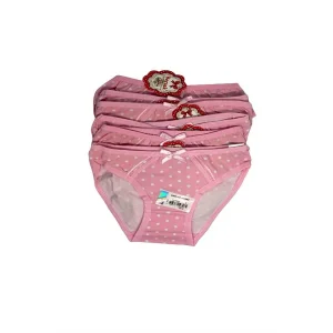 2588 Clear Girl Pink Printed Bikini 6 Pieces 1-2 Years