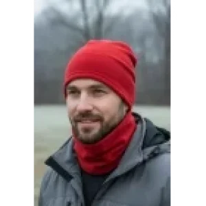New Season Unisex Red Polar Neck Warmer for Autumn and Winter