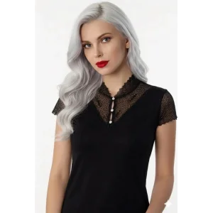 B641 ŞAHİNLER DÜĞMELİ DANTELLİ ATLET