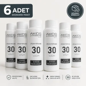 Akos Krem Peroksit 30 Volüm %9 60ML-10 Adet