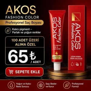 Akos Profesyonel Saç Boyası 60 Gr 100 Adet Kampanyalı Satış