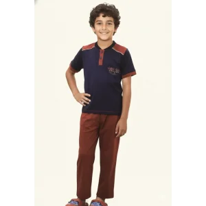 Clear Boys Short Sleeve Pajama Set 361